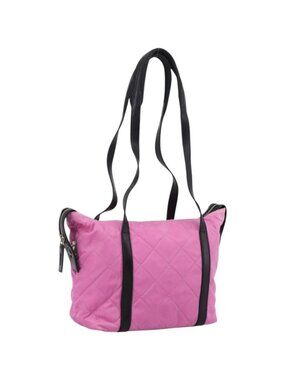 PRADA Shoulder Bag Nylon Pink Black